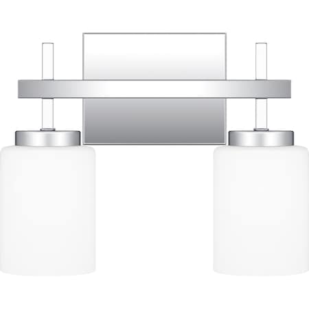 Quoizel Wilburn Bath 2 Light Led Polished Chrome WLB8613C
